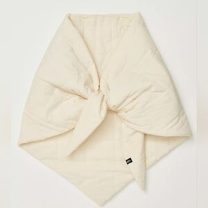 FP Movement by Free People Triangle Quilted Scarf in Ivory New Without Tags